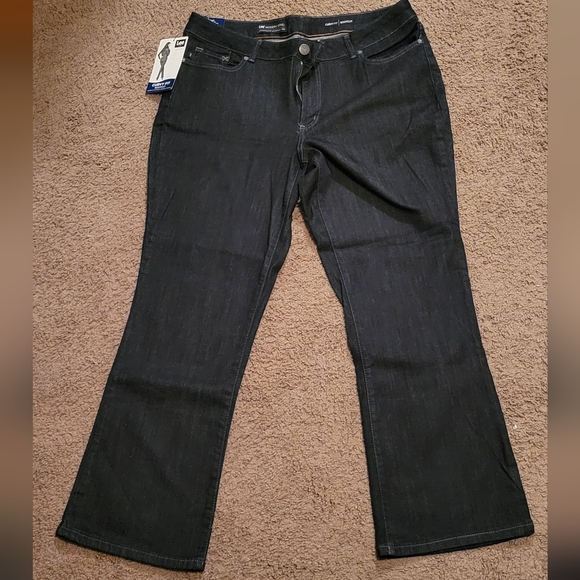 Lee Modern Series Curvy Fit Bootcut jeans size 18 short NEW NWT dark wash - Picture 1 of 6